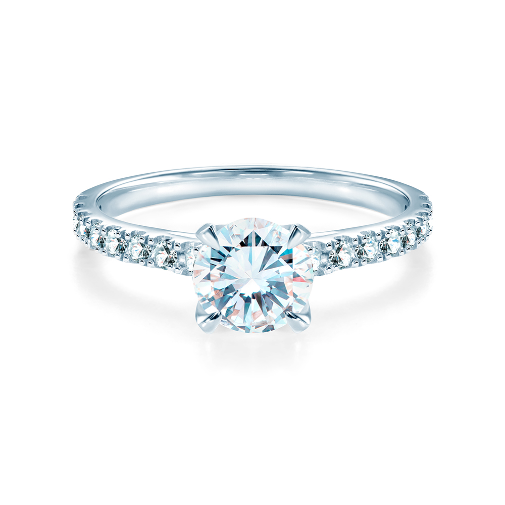 Pierścionek zaręczynowy Share Your Love: białe złoto, diament