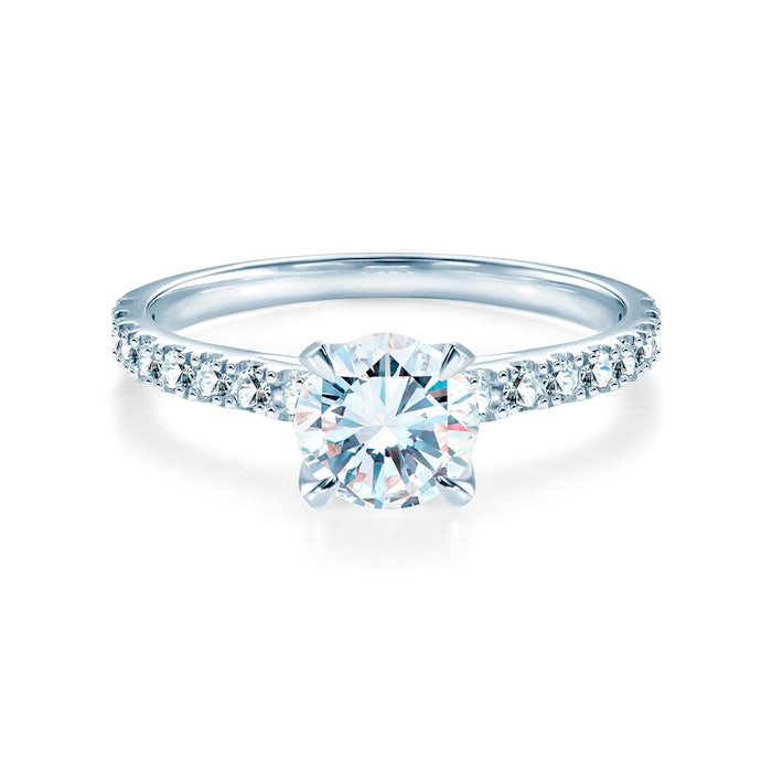 Pierścionek zaręczynowy Share Your Love: białe złoto, diament