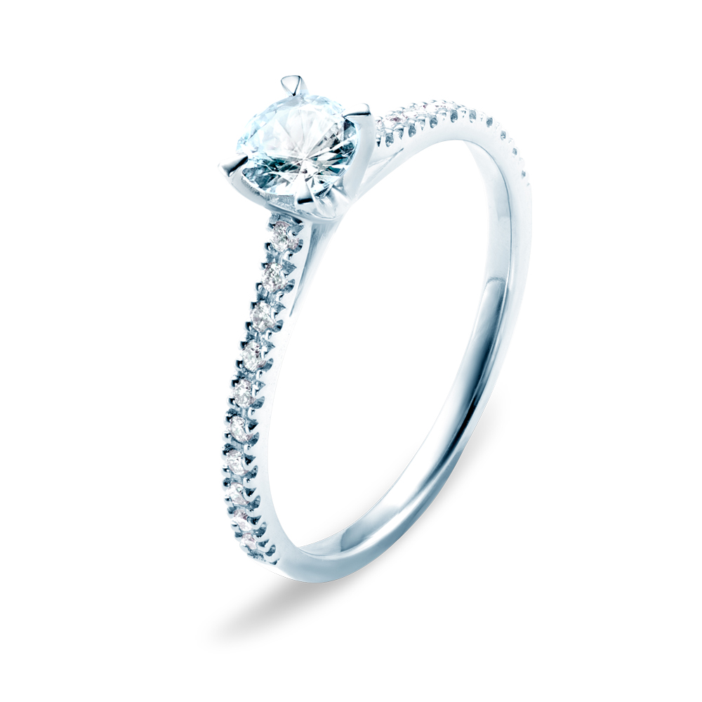 Pierścionek zaręczynowy Share Your Love: białe złoto, diament - 4