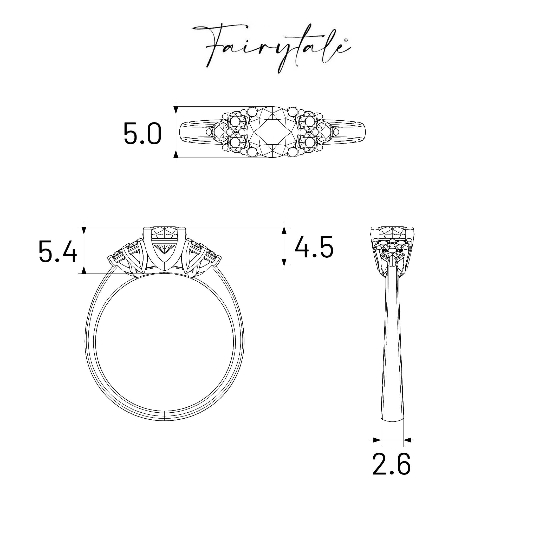 Verlobungsring Fairytale: Gold, Diamanten