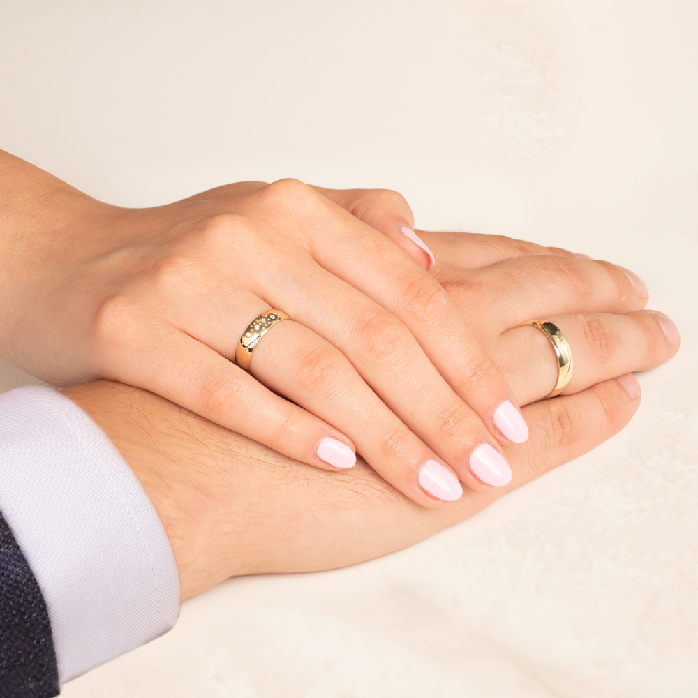 Eheringe: Gold, Rund 5 mm