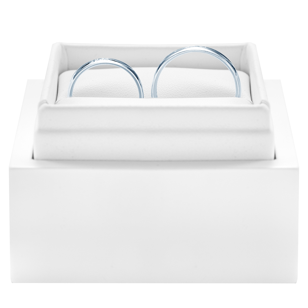 Eheringe: Weißgold, Runde, 5 mm