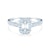 Zásnubní prsten SAVICKI: bílé zlato, bílý safír, diamanty