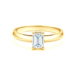Pierścionek zaręczynowy Pure: żółte złoto, diament