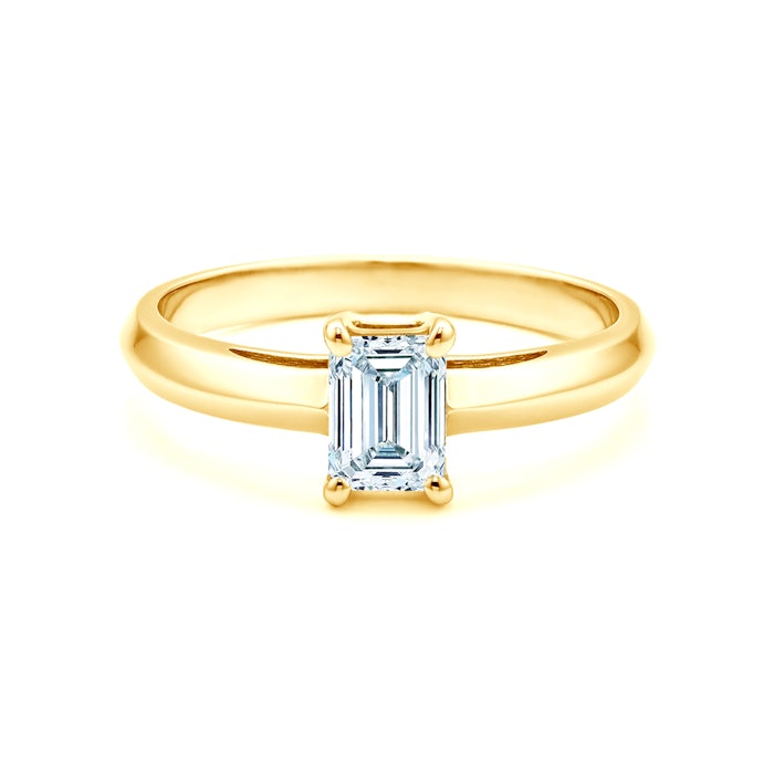 Pierścionek zaręczynowy Pure: żółte złoto, diament
