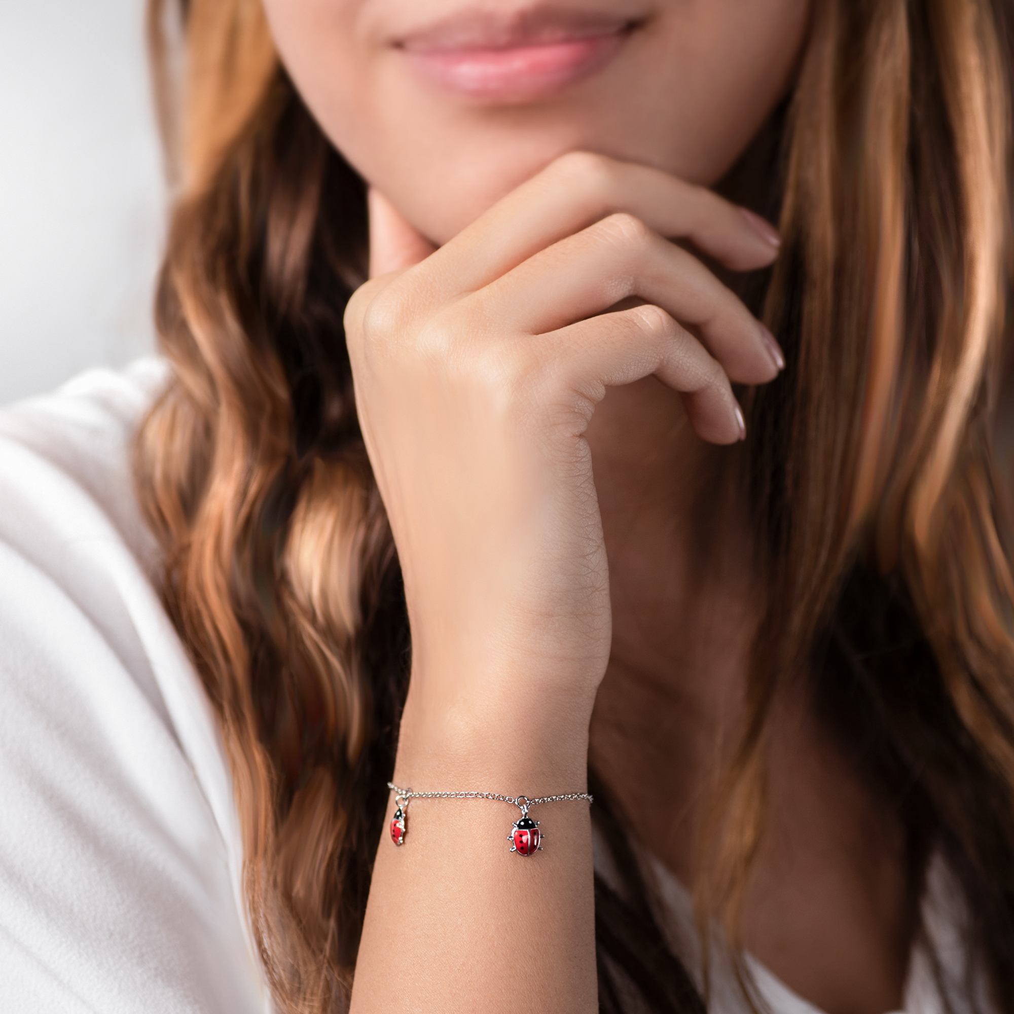 Armband Marienkäfer Animals: Silber - 3