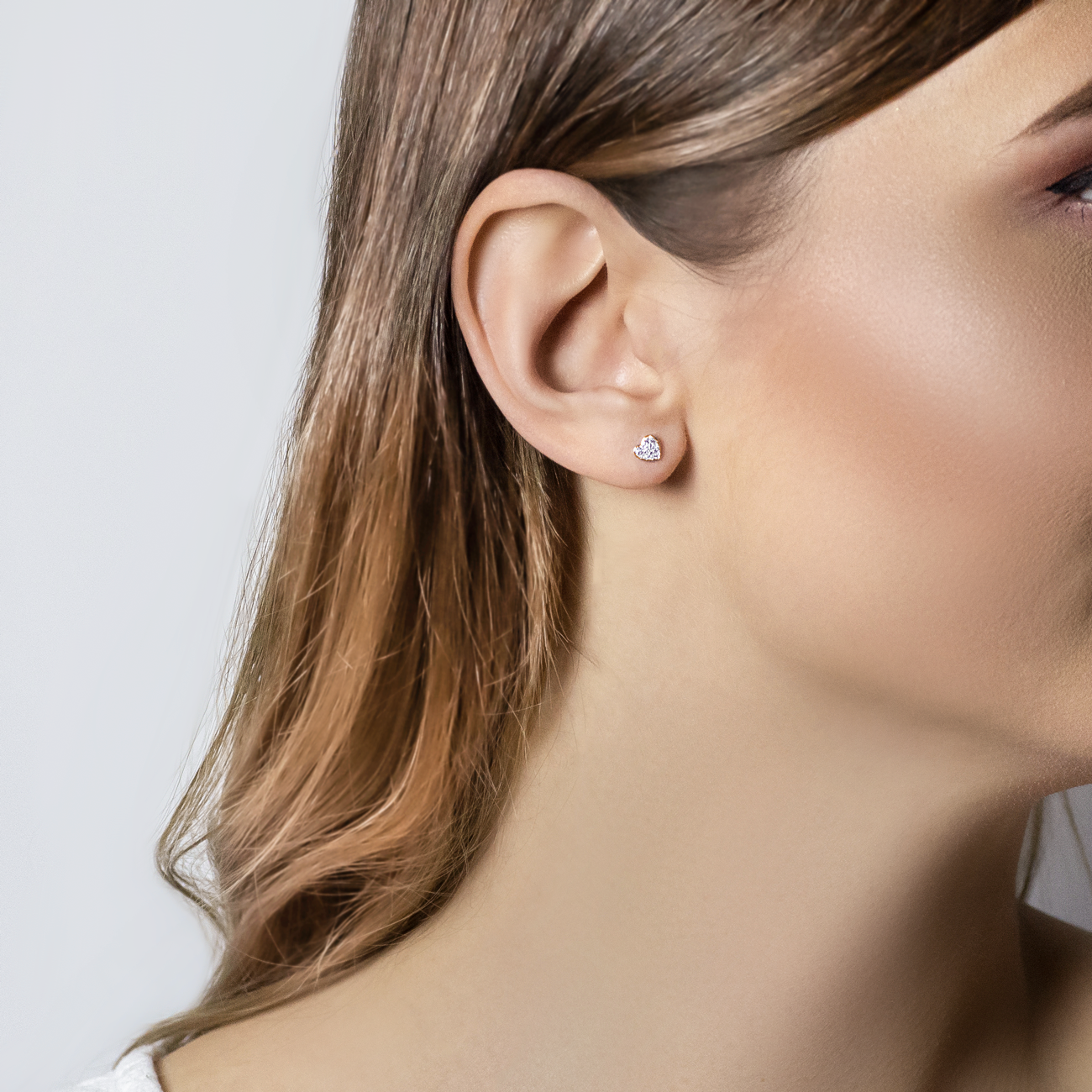 Ohrringe Herz Savicki: Gold, Diamanten