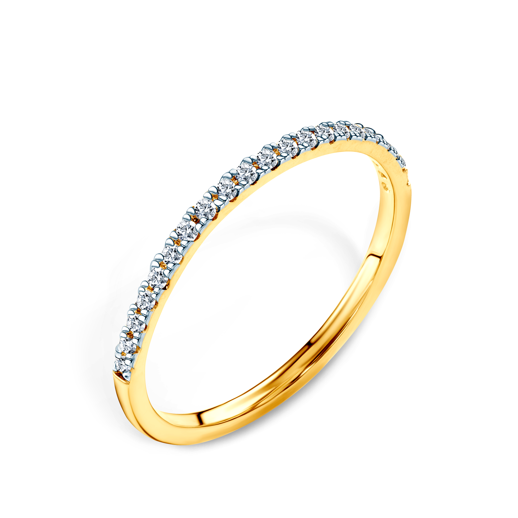 Ring Savicki: Zweifarbiges Gold, Diamanten