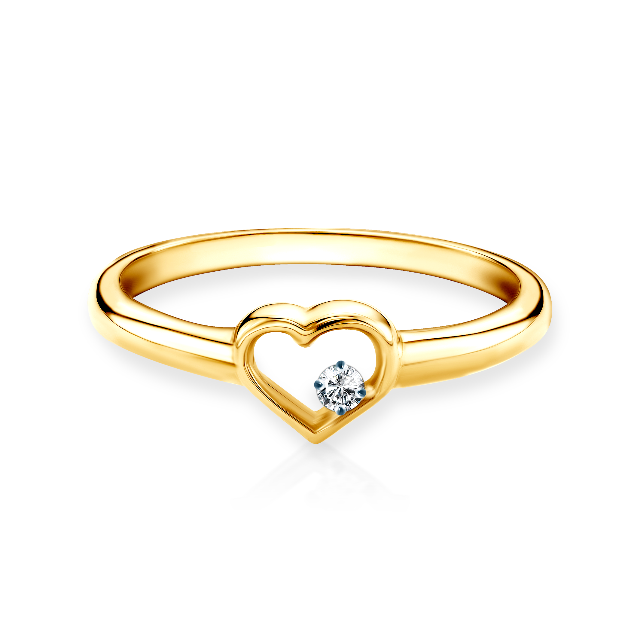 Zásnubní prsten SAVICKI: dvoubarevné zlato, diamant