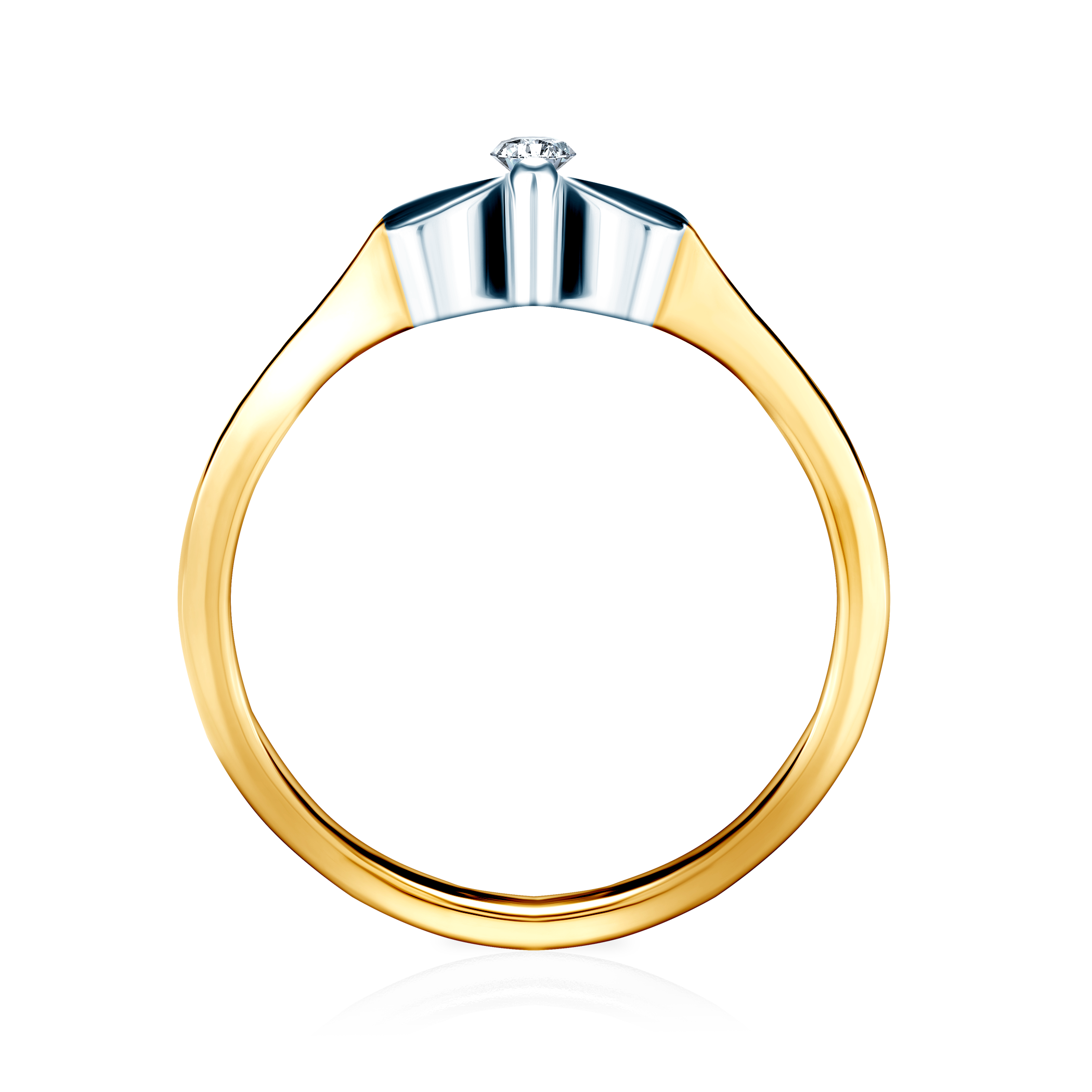Ring Savicki: Zweifarbiges Gold, Diamant