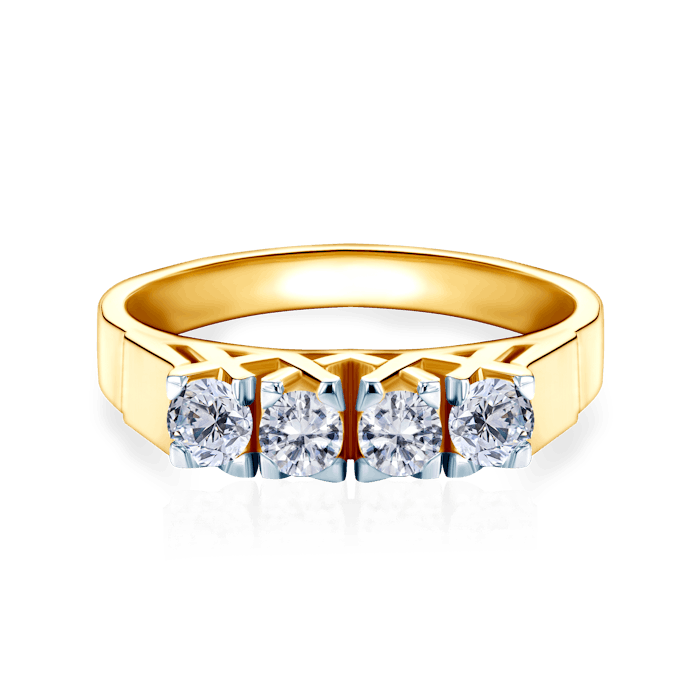 Jubilee Ring: two colour gold, diamonds