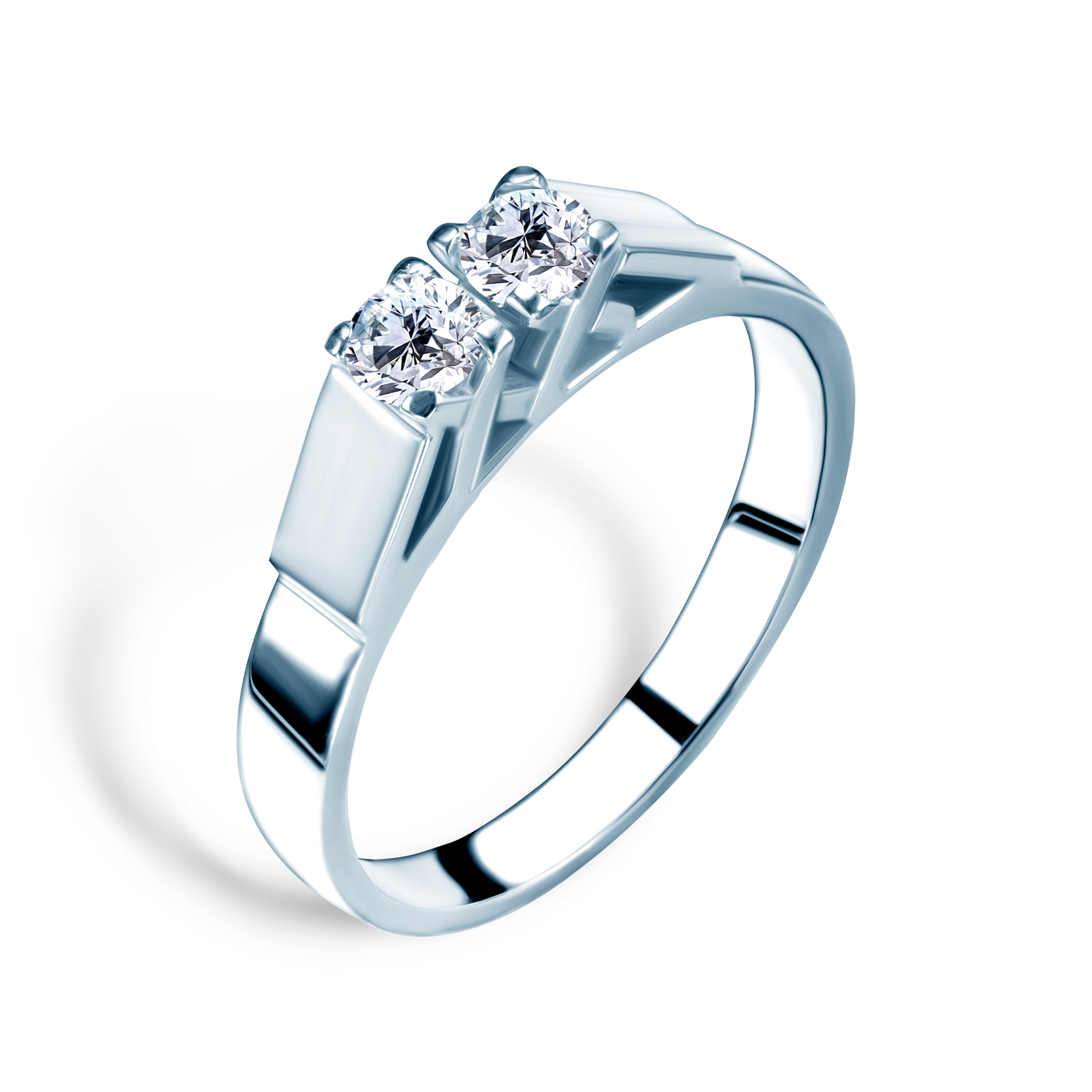 Pierścionek na 20 rocznicę jubileuszowy SAVICKI: białe złoto, diamenty - 4