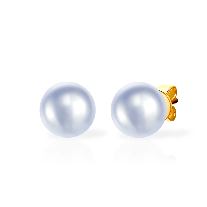 Kolczyki Savicki: srebrne pozłacane, perły