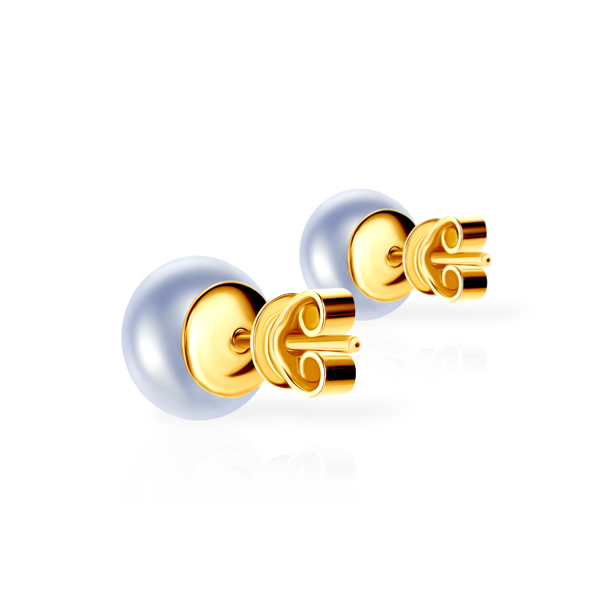 Kolczyki Savicki: srebrne pozłacane, perły