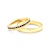 Dream esküvői jegygyűrűk: arany, fekete gyémántok, laposak, 3 mm