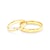 Fairytale esküvői jegygyűrűk: arany, ametiszt, félkarikás, 3 mm és 4 mm