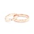 Snubní prsteny Fairytale: růžové zlato, černý diamant, půlkulaté, 3 mm + 4 mm