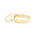 Fairytale esküvői jegygyűrűk: arany, fekete gyémánt, félkörös, 3 mm és 4 mm