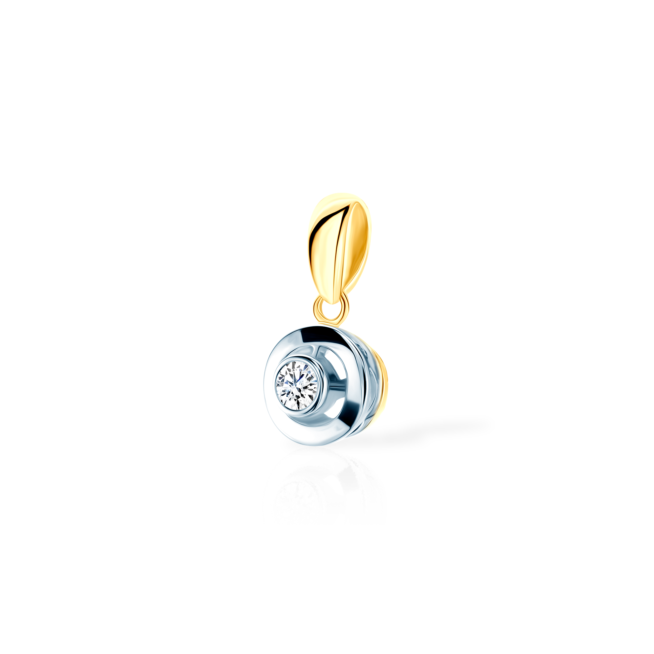 Zawieszka Savicki: dwukolorowe złoto, diament - 3