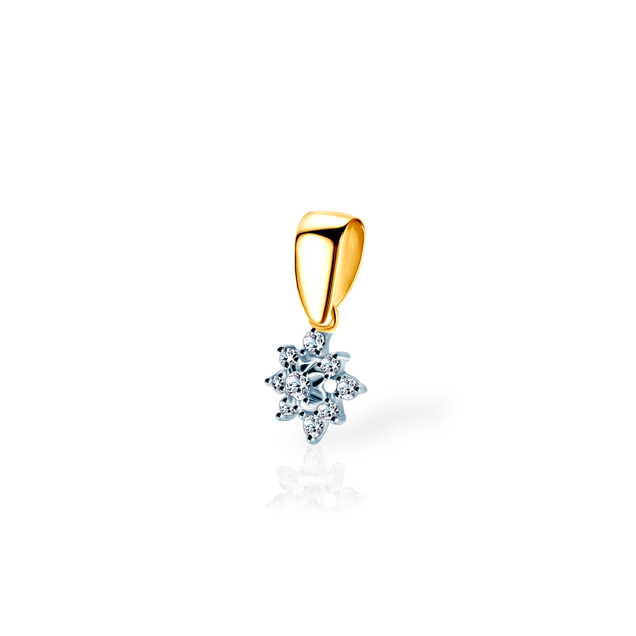 Zawieszka Savicki: dwukolorowe złoto, diamenty