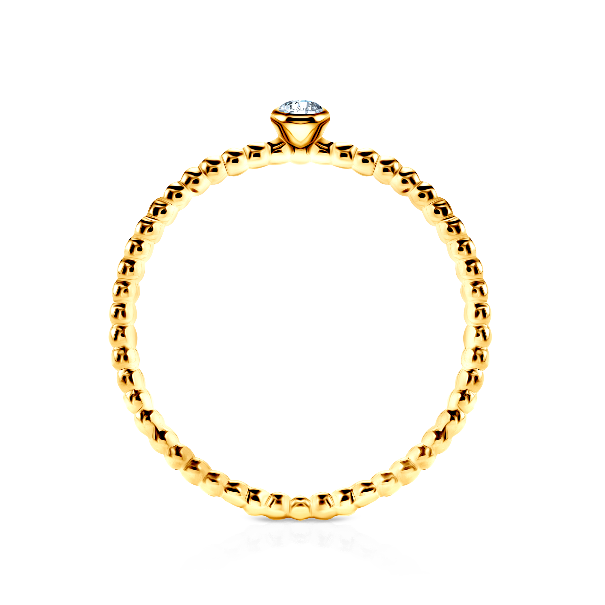 Pierścionek SAVICKI: złoty, diament