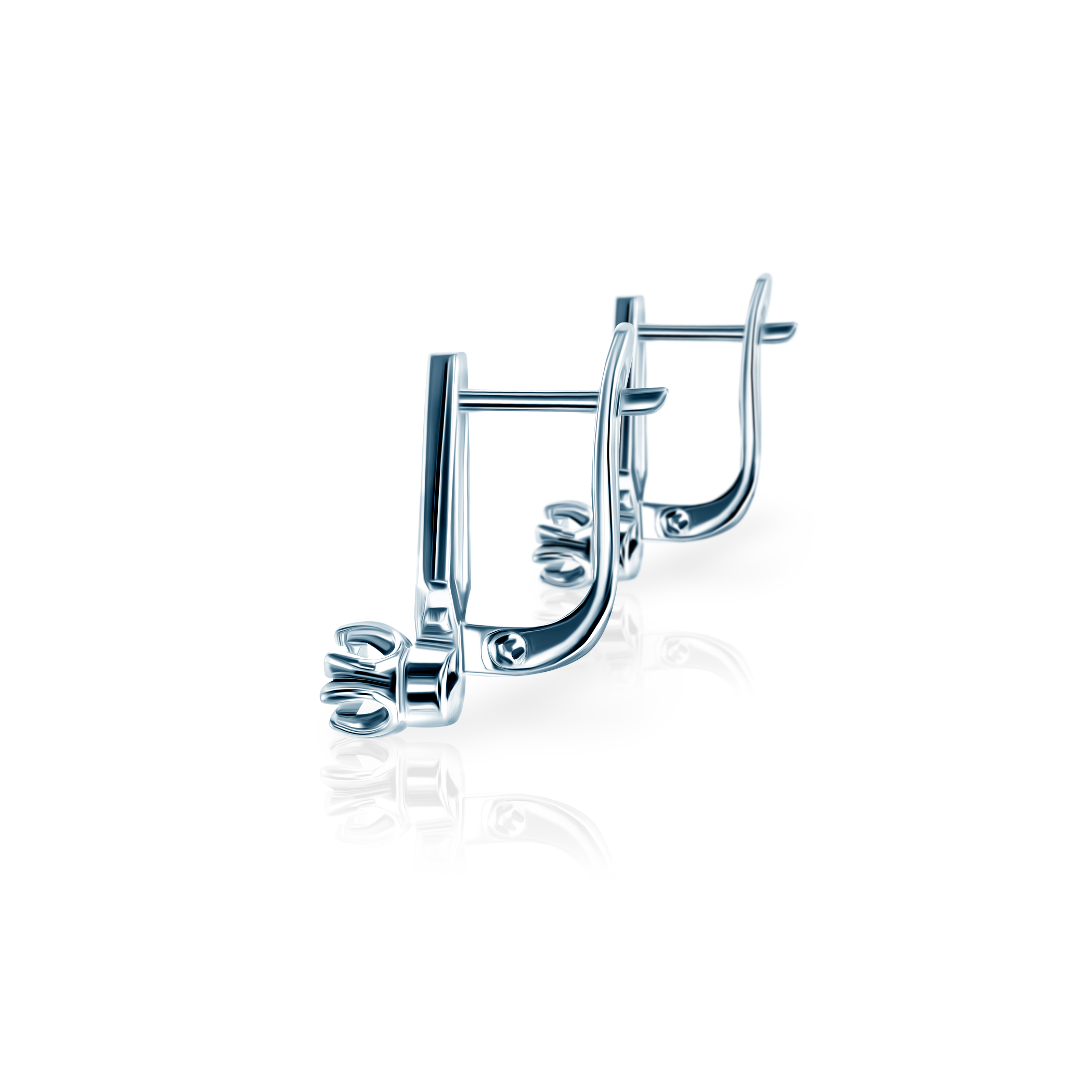 Kolczyki Savicki: białe złoto, diamenty - 3