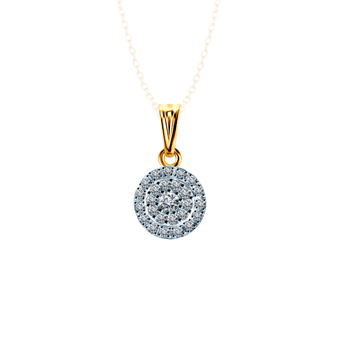 Pendant Savicki: two colour gold, diamonds