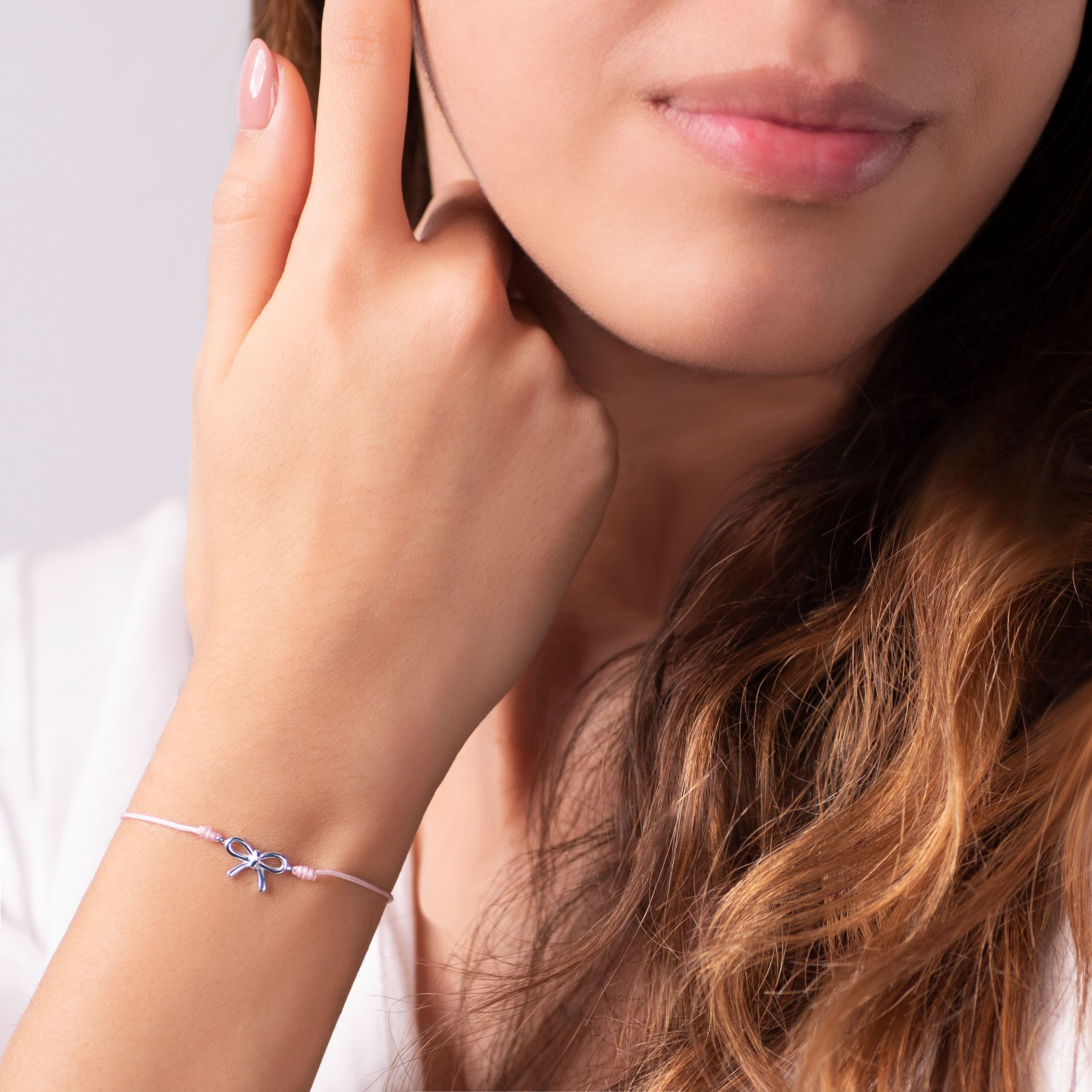 Bransoletka kokardka Savicki: srebrna - 3