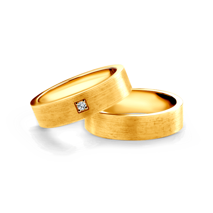 Wedding Rings: gold, Flat court, 5 mm
