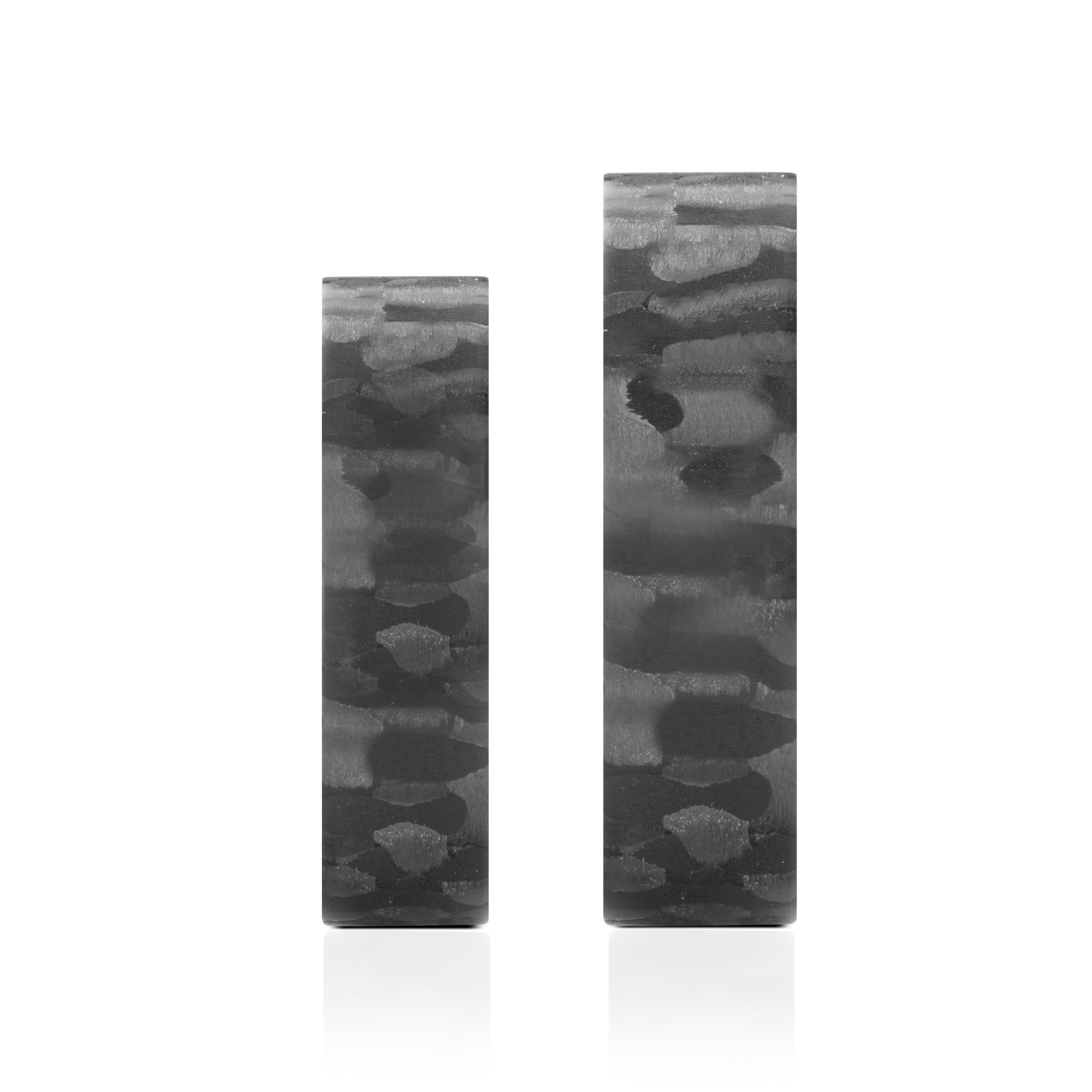 Obrączki ślubne: carbon, srebro, płaskie, 5 mm i 6 mm - 5