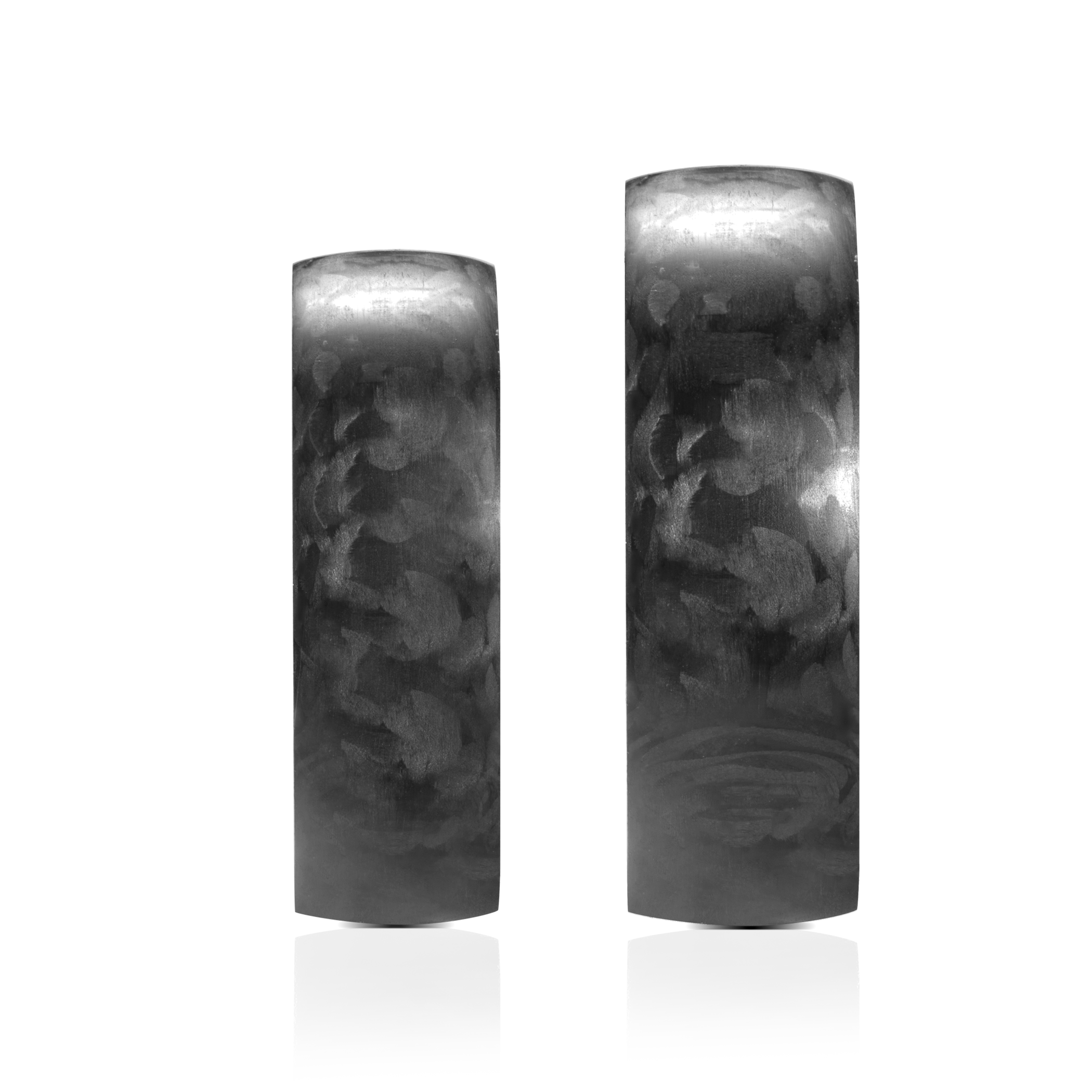 Eheringe: Carbon, Halbrund, 7 mm - 5