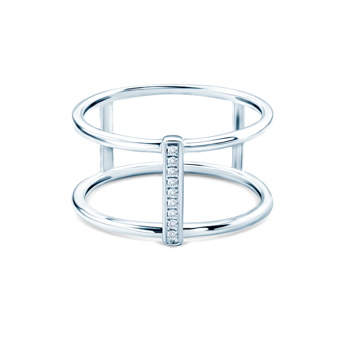 Ring Savicki: white gold, diamonds