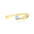 Zásnubný prsteň Minimalism: zlato, diamant