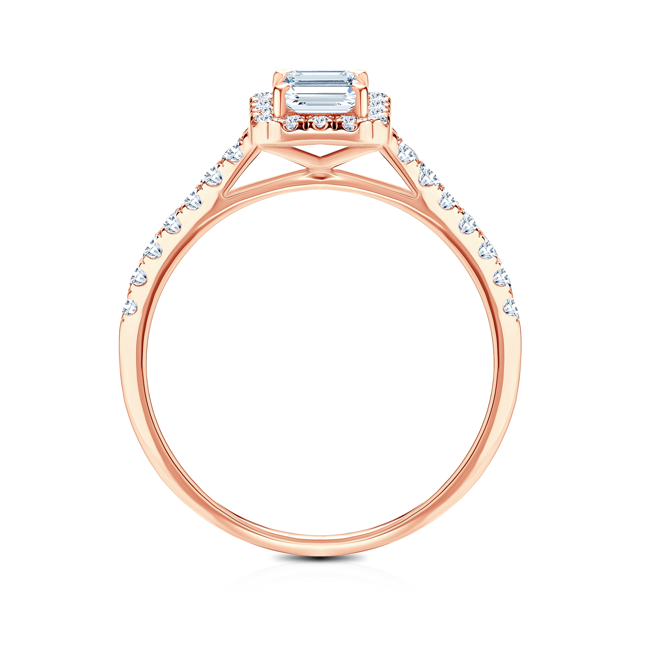 Verlobungsring SAVICKI: Roségold, Diamanten