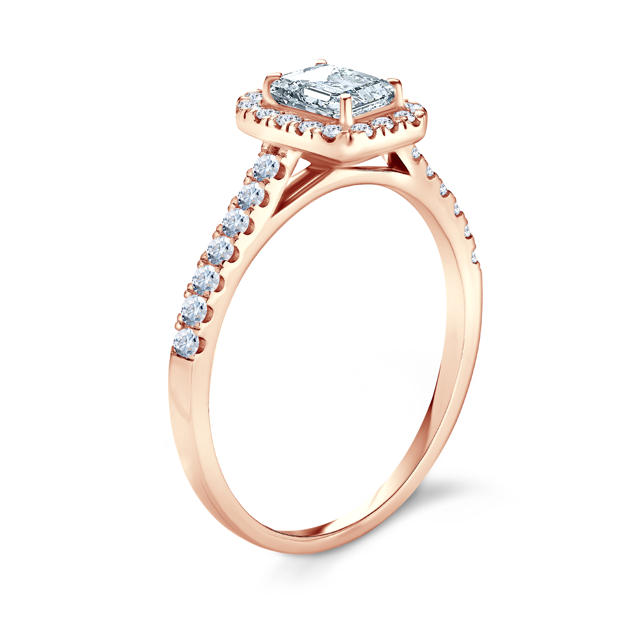 Verlobungsring SAVICKI: Roségold, Diamanten