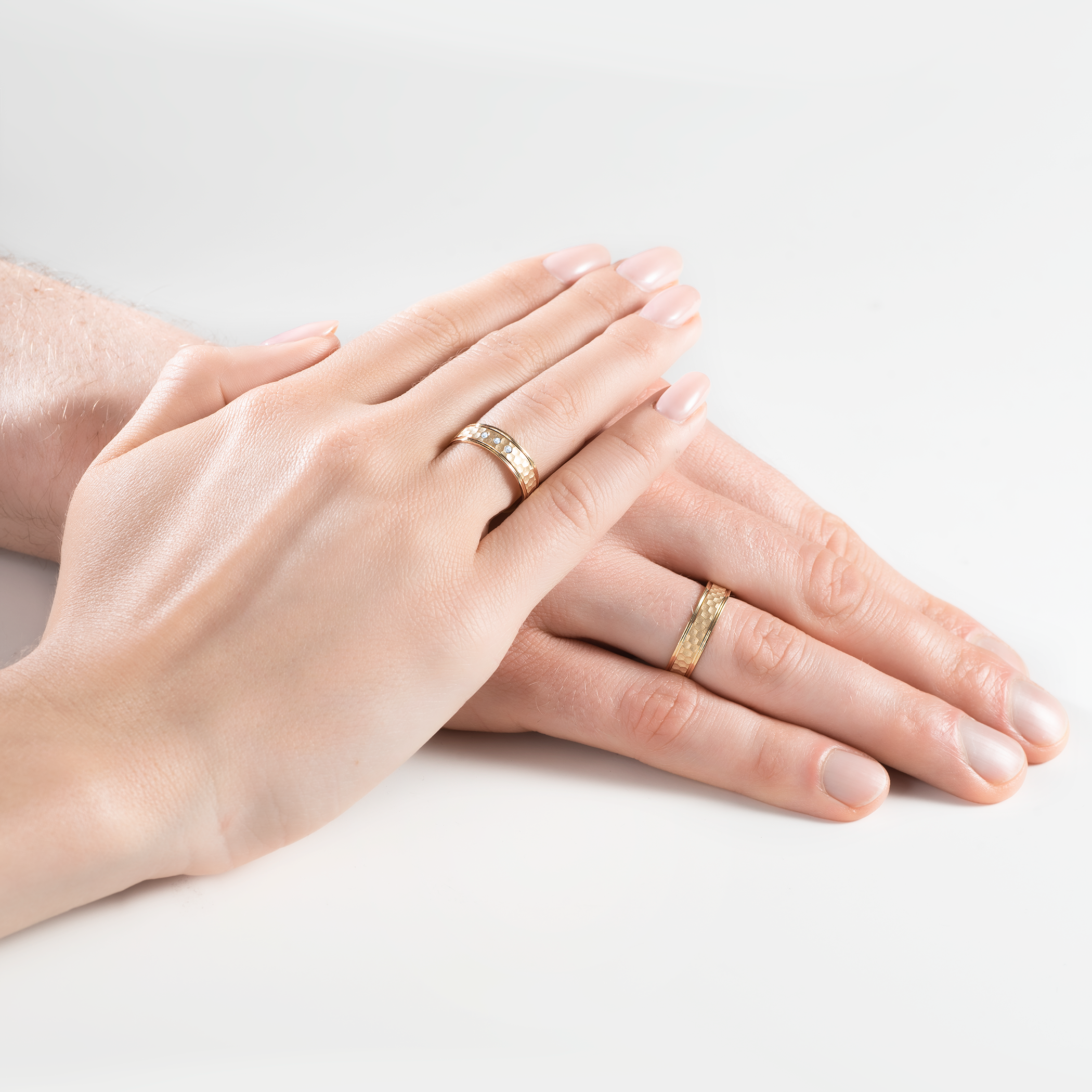 Obrączki ślubne: złote, płaskie, 5 mm - 3