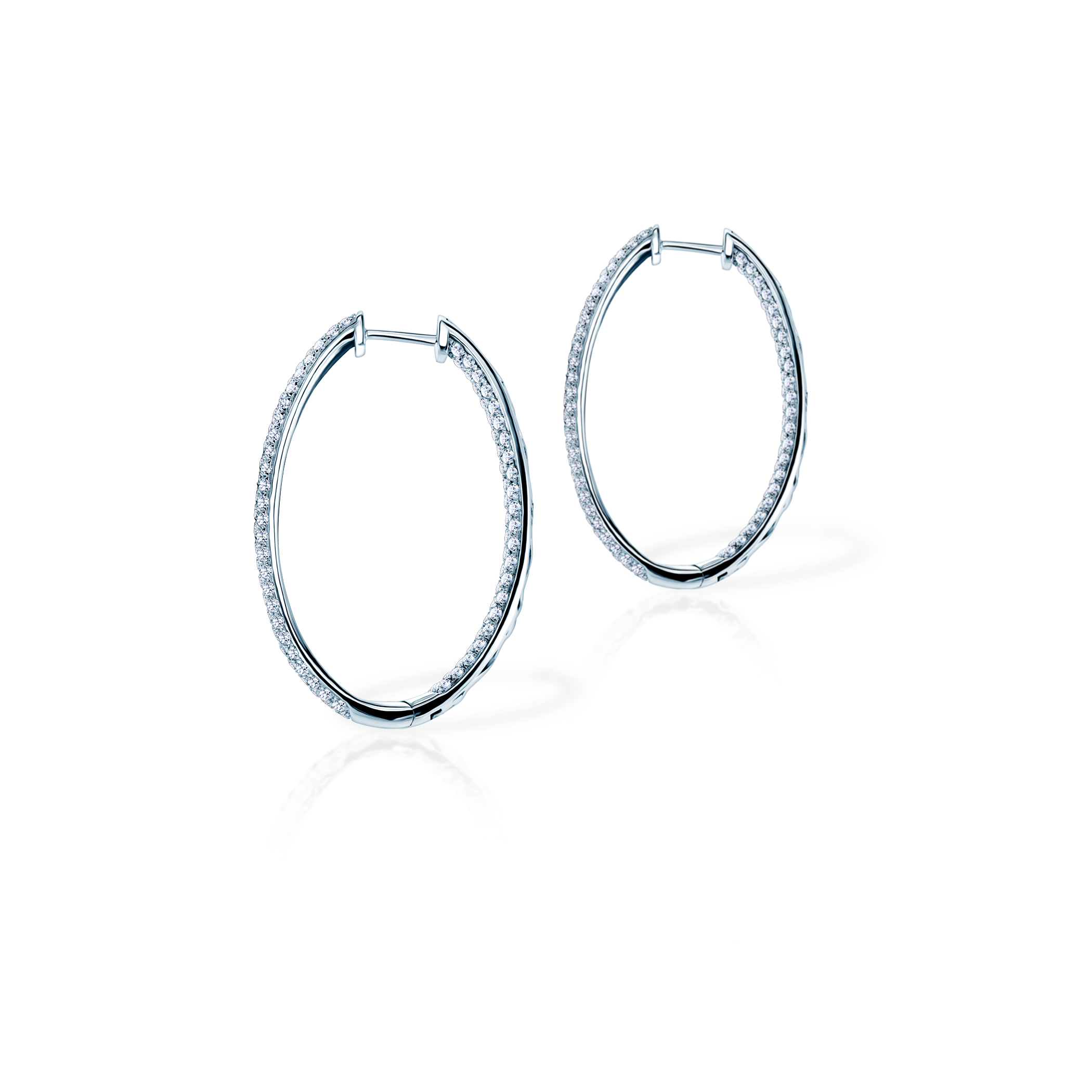 Kolczyki SAVICKI: białe złoto, diamenty