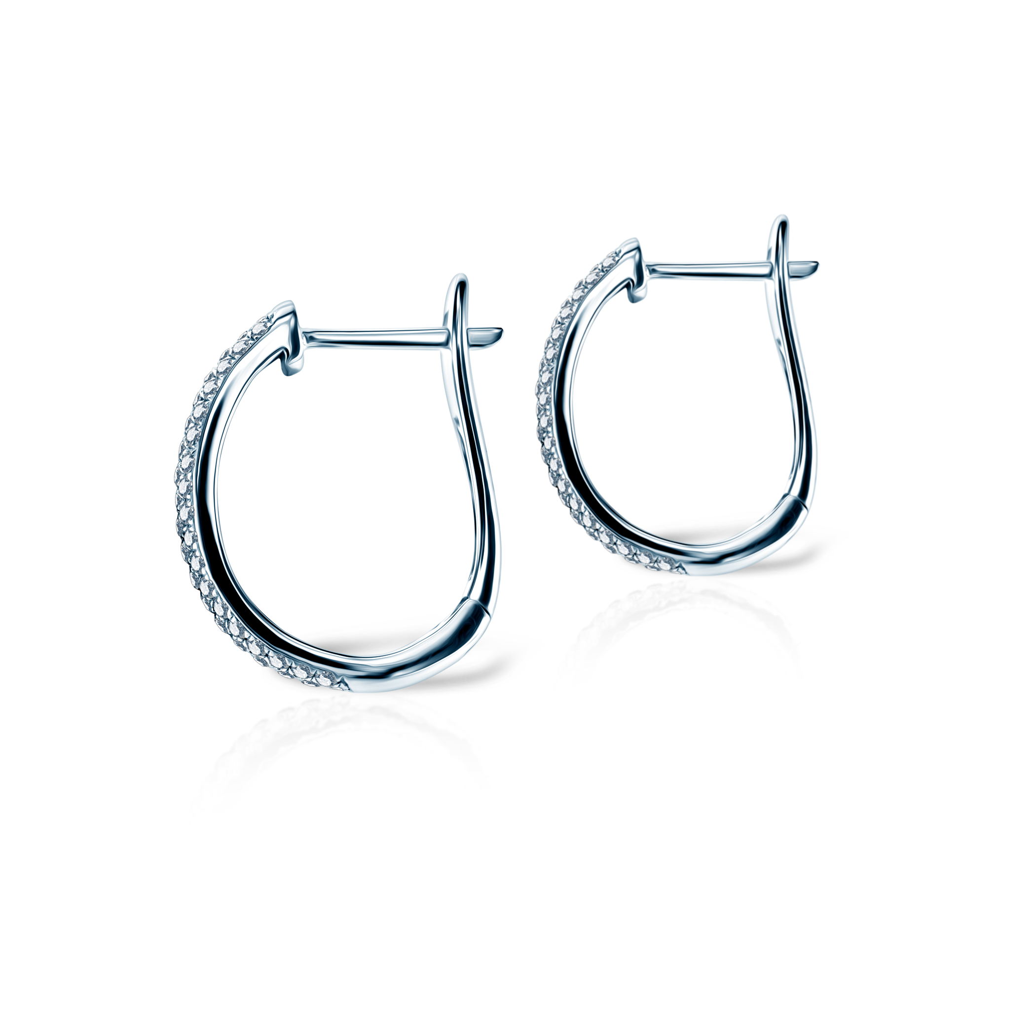 Kolczyki SAVICKI: białe złoto, diamenty