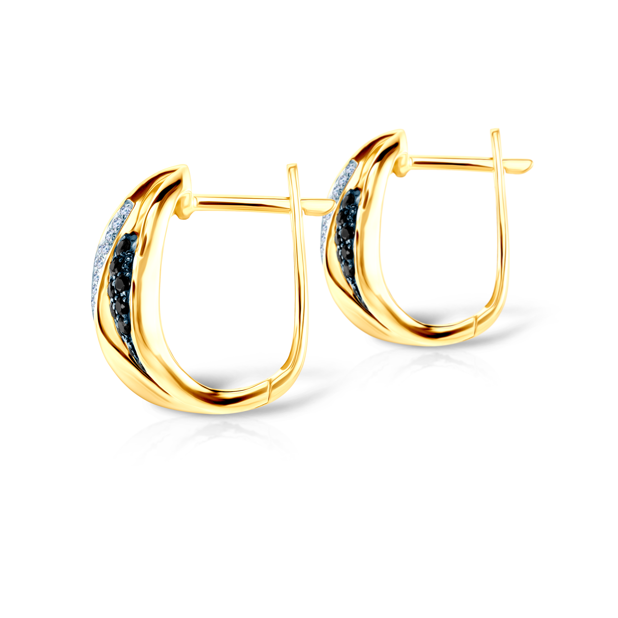 Kolczyki SAVICKI: złote, diamenty - 3