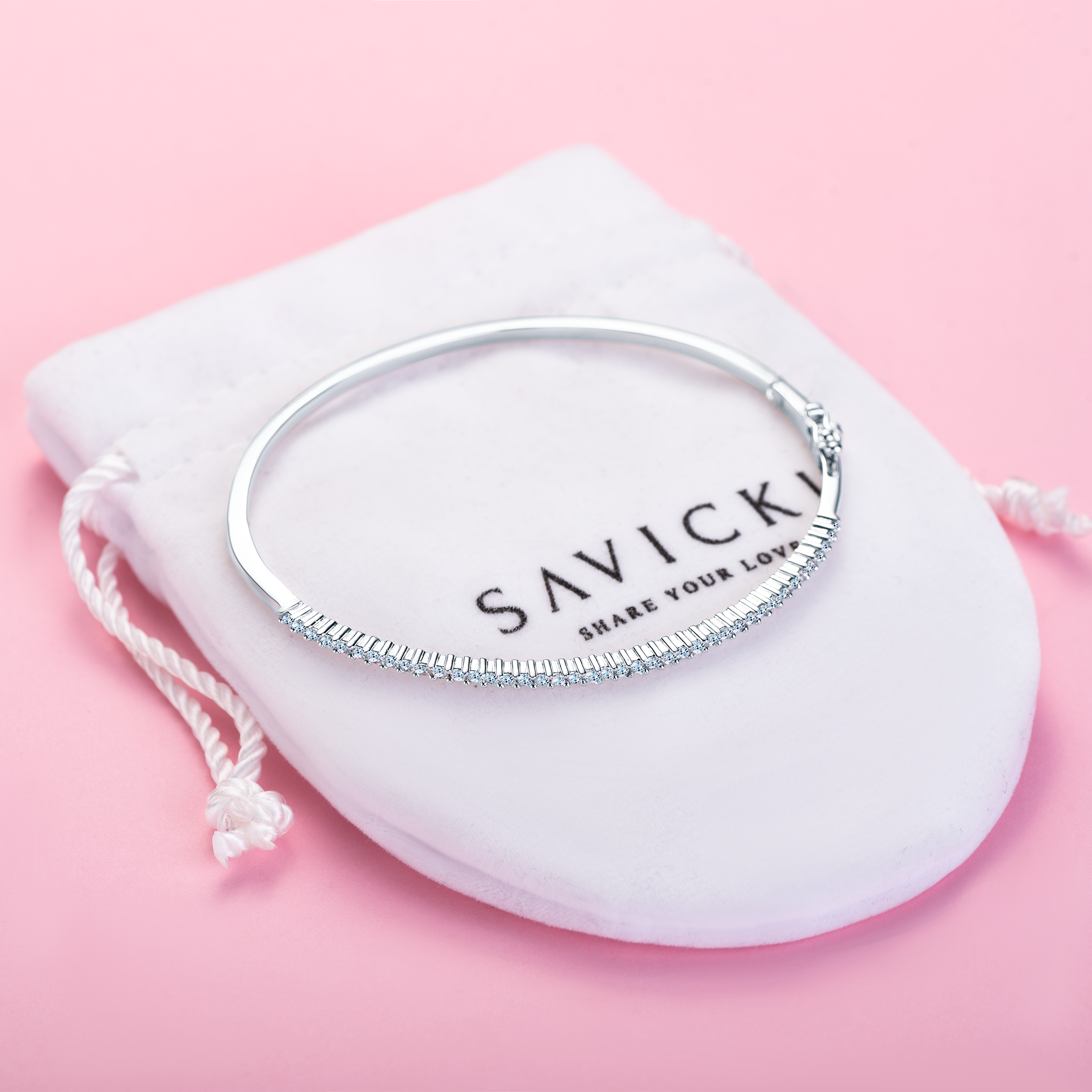 Armband SAVICKI: Weißgold, Diamanten