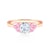 Zásnubný prsteň Fairytale: ružové zlato, biely zafír