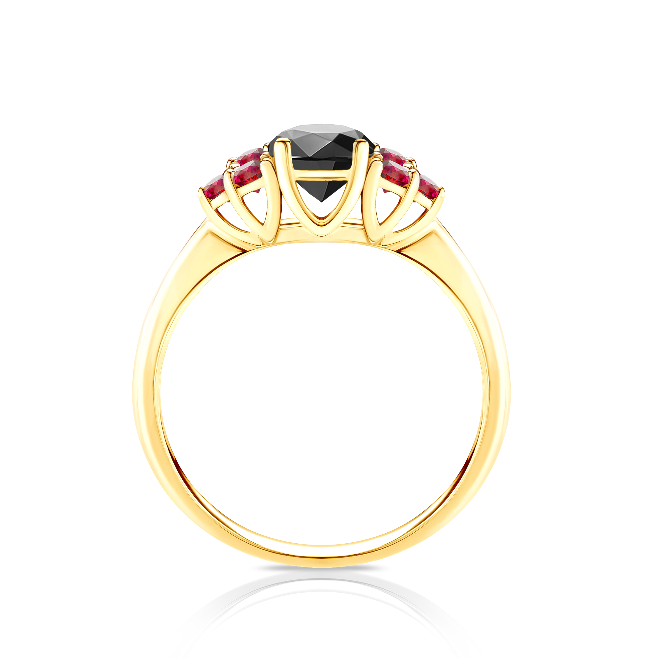 Verlobungsring Fairytale: Gold, Schwarz Diamant - 3