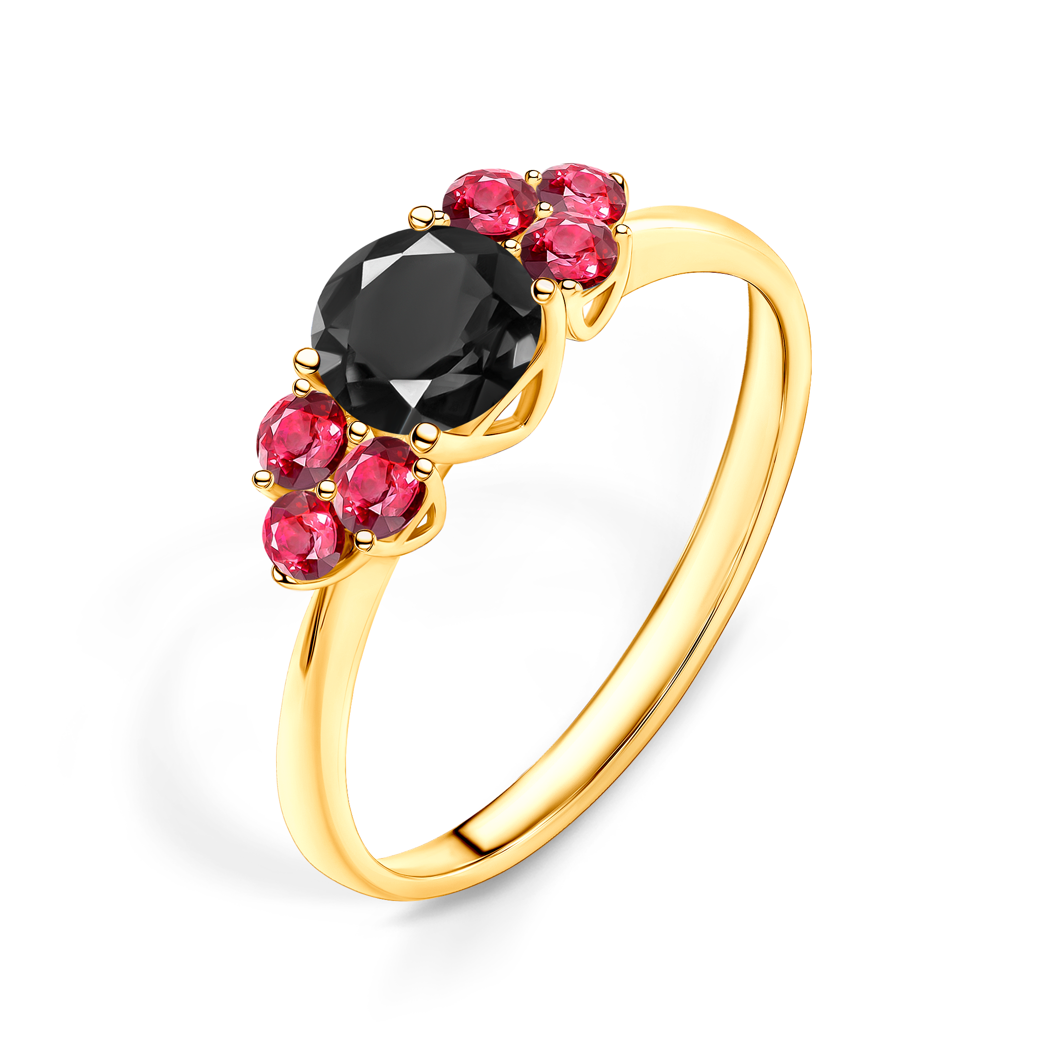 Verlobungsring Fairytale: Gold, Schwarz Diamant - 4