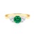 Zásnubný prsteň Fairytale: zlatý, smaragd