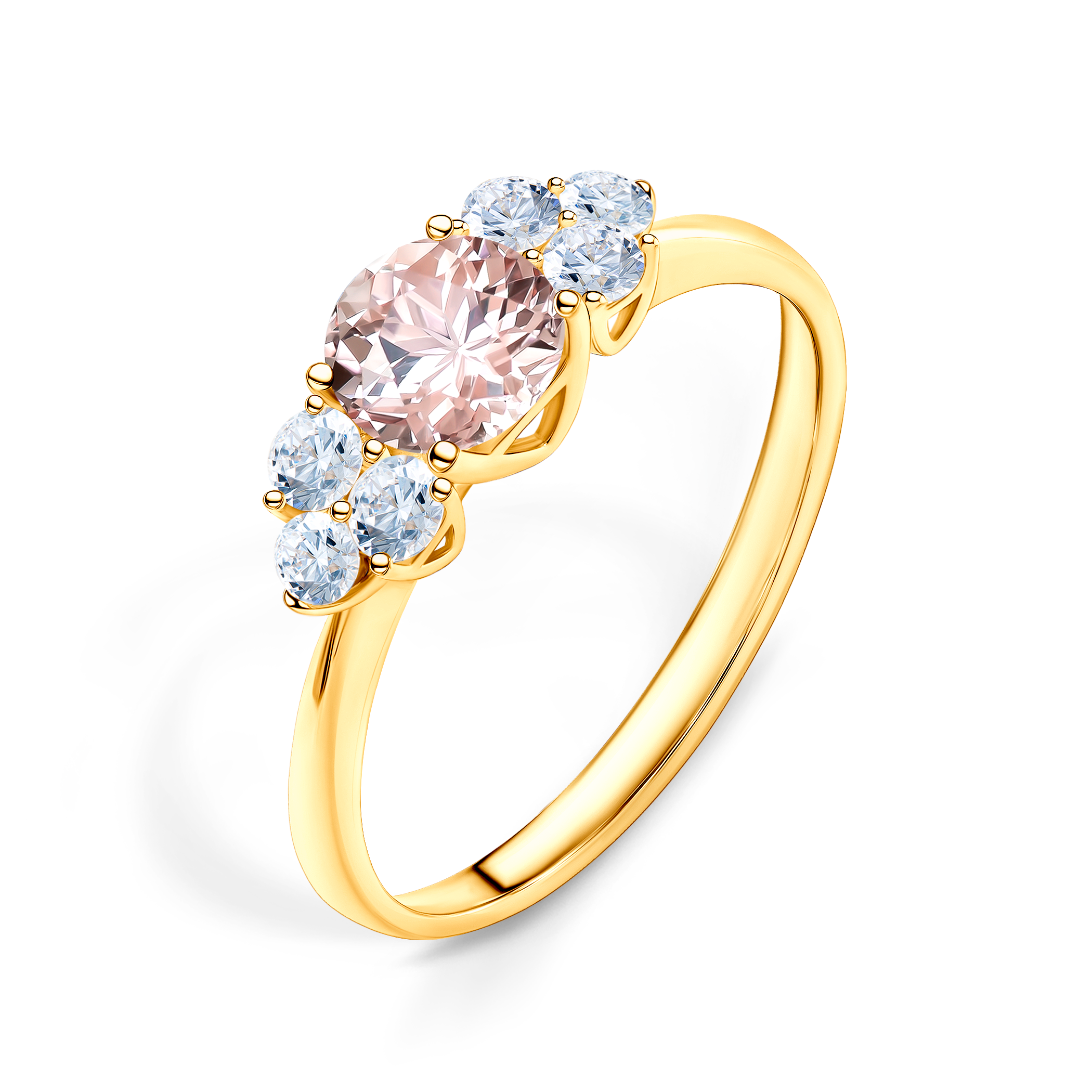 Verlobungsring Fairytale: Gold, Morganit