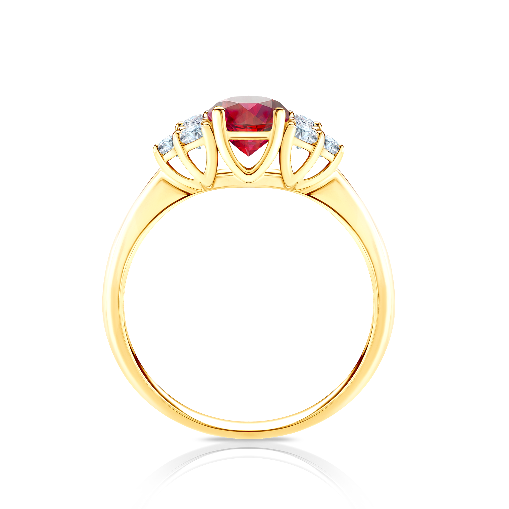 Verlobungsring Fairytale: Gold, Rubin