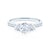 Zásnubní prsten Dream: bílé zlato, bílé safíry, diamanty