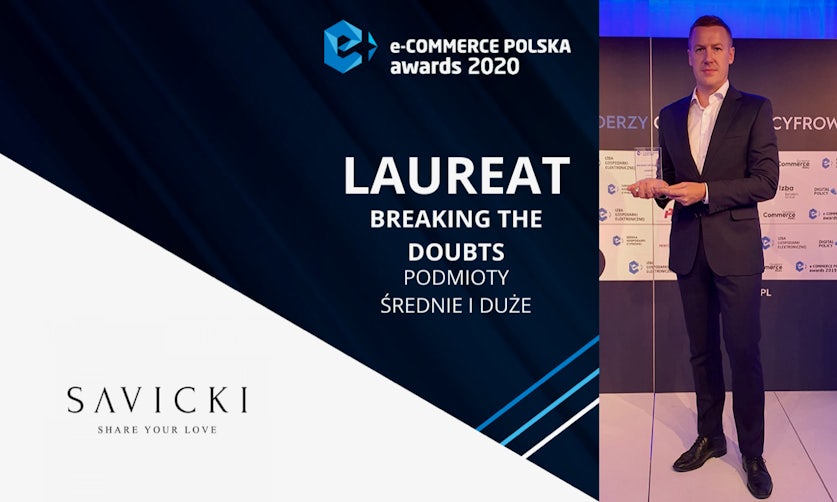 SAVICKI wśród najlepszych! Ponownie zostaliśmy laureatem nagrody e-Commerce Polska Awards 2020