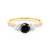 Zásnubný prsteň Dream: zlatý, čierny diamant