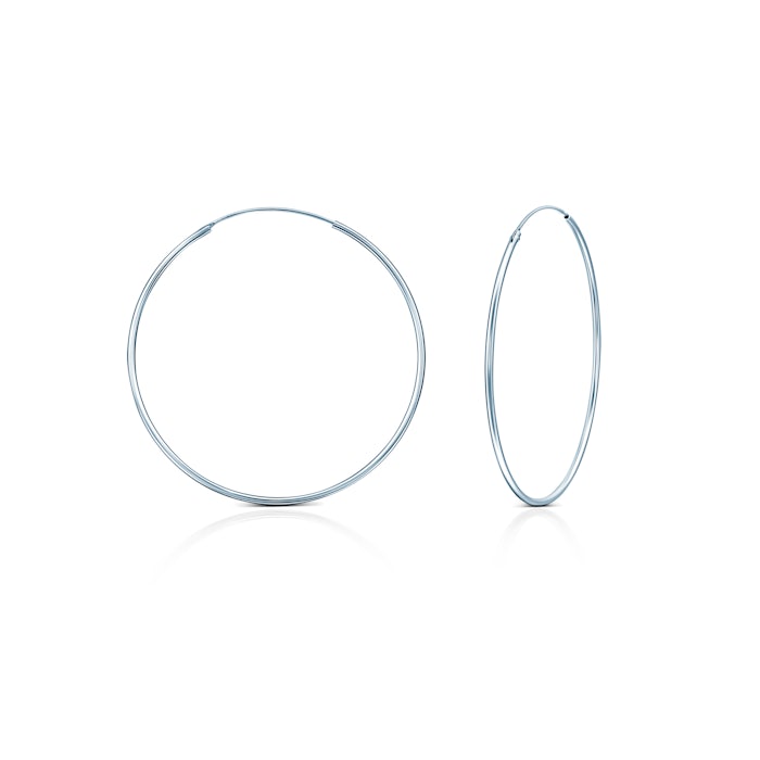 Náušnice kruhy SAVICKI: stříbro